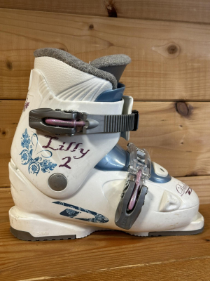 Detské lyžiarky BAZÁR Dalbello Lilly white/blue/pink 200