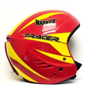 Lyžiarska prilba BAZÁR Marker Racer red/yellow 55 cm