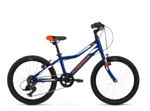 Detský chlapčenský bicykel Kross Hexagon Mini 1.0 20” 2024 lesklý modro-bielo-oranžový