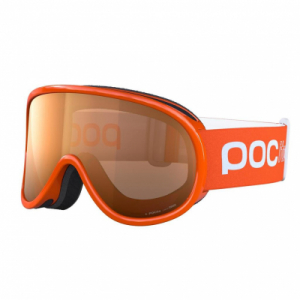 Detské lyžiarske okuliare POCito Retina Fluorescent Orange/Partly Sunny Light Orange cat. 2