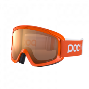 Detské lyžiarske okuliare POCito Opsin Fluorescent Orange/Partly Sunny Light Orange cat.2