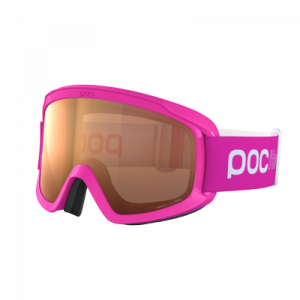 Detské lyžiarske okuliare POCito Opsin Fluorescent Pink/Partly Sunny Light Orange cat.2