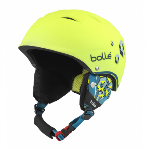 Lyžařská helma Bollé B-Free Soft Neon Yellow Blocks