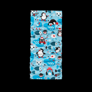 Multifunkčná šatka 4FUN Scarf 8in1 KID - Winter Penguin