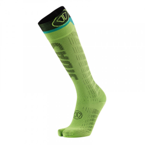 Pánske lyžiarske termo ponožky merino, Ski Podium Recovery Socks green