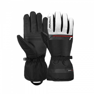 Pánske Lyžiarske rukavice Reusch Snow King  wite/black/red