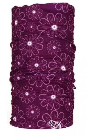 Multifunkční šátek 4FUN Scarf 8in1 Standard - Flower Viola