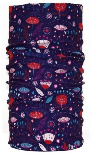 Multifunkční šátek 4FUN Scarf 8in1 Standard - Paradise Purple