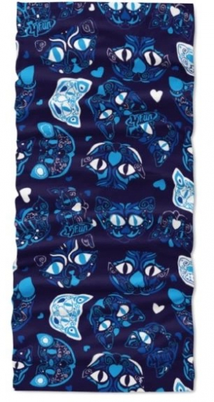 Multifunkční šátek 4FUN Scarf 8in1 Standard - Cat Faces