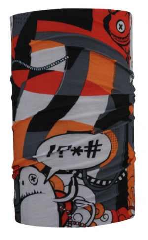 Multifunkční šátek 4FUN Scarf 8in1 FreeStyle - Monster Red