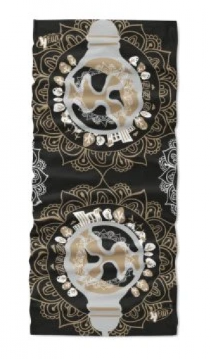 Multifunkční šátek 4FUN Scarf 8in1 Standard - Eco Mandala Black