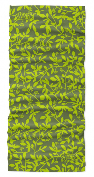 Multifunkční šátek 4FUN Scarf 8in1 Standard - Leaves Green Olive