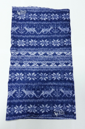 Multifunkční šátek 4FUN Scarf 8in1 KID - Norway Deer Navy