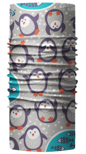 Multifunkční šátek 4FUN Scarf 8in1 KID - Igloo