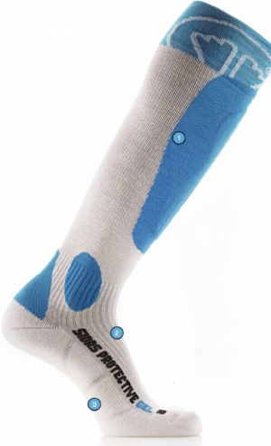 Lyžařské termoponožky Socks protective gel