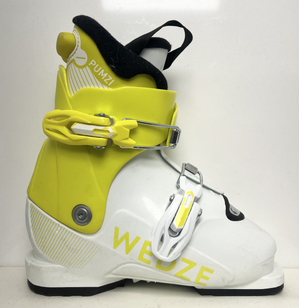 Detské lyžiarky BAZÁR Wedze Pumzi 500 white/yellow 185-205