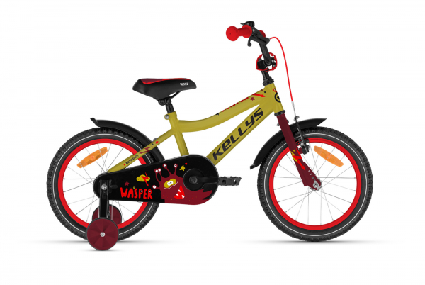 Detský chlapčenský bicykel Kellys Wasper Yellow 16