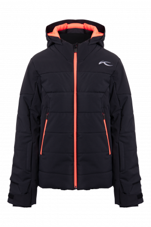 Detská lyžiarska bunda Kjus Boys Edge Jacket Black/Solar Flare