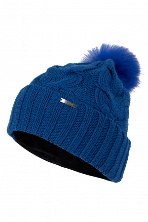 Dámska lyžiarska čiapka Kjus Women Pom Beanie Sapphire