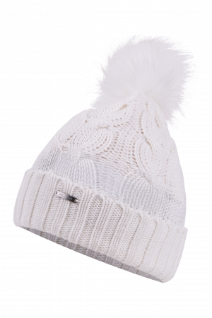 Dámska lyžiarska čiapka Kjus Women Pom Beanie Cream