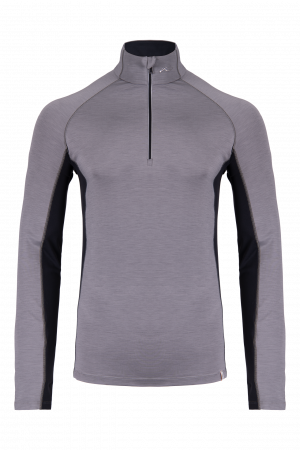 Funkčná lyžiarska mikina Kjus Men Dispatch Midlayer Half-Zip Pewter/Black