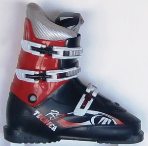 Detské lyžiarky BAZÁR Tecnica RJ black/red 255