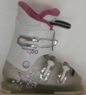 Detské lyžiarky BAZÁR Lange Starlett 50 White Pink/butterfly 175